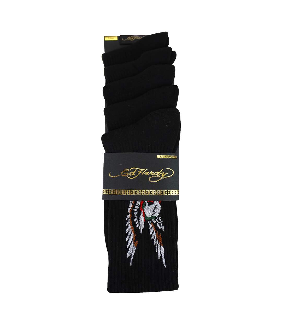 5 Pairs Mens Crew Socks - Breathable Novelty Patterned Socks-2