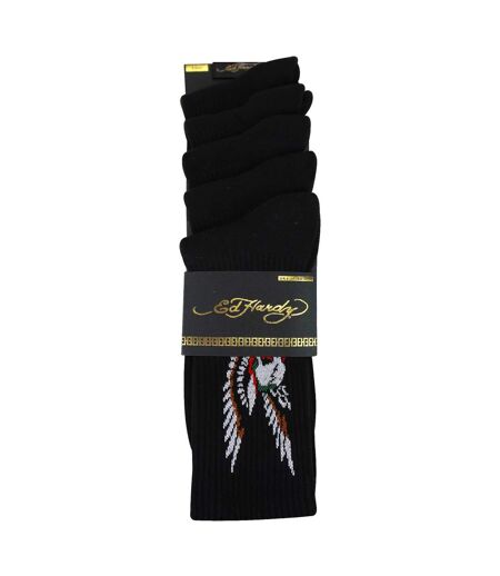 5 Pairs Mens Crew Socks - Breathable Novelty Patterned Socks
