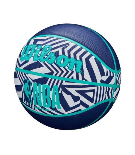 Ballon De Basket Nba Drv Plus Dazzle Taille 7 Bleu Noir Blanc Wilson
