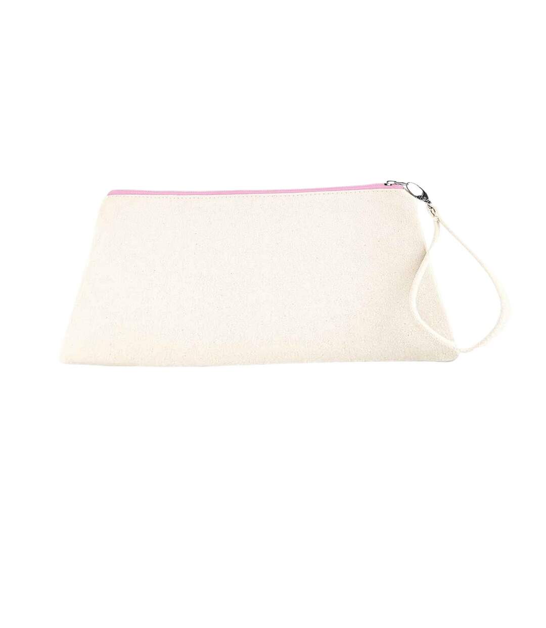 Canvas Cosmetic Bag One Size Natural Pink Westford Mill-2