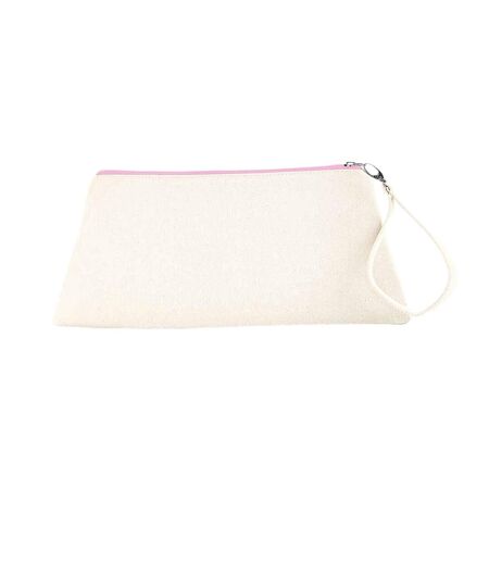Canvas Cosmetic Bag One Size Natural Pink Westford Mill