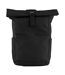 Premium roll top recycled backpack one size black Bagbase-1