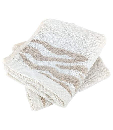 Serviette invité coton ZEBRA SOFT Zèbre/Uni