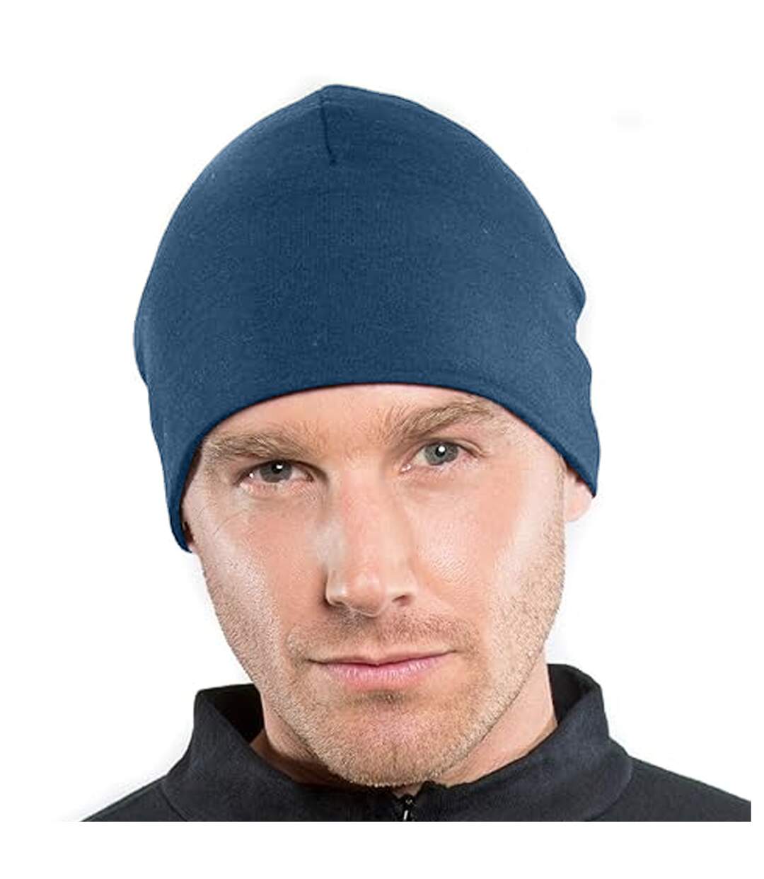 Bonnet bleu acier Beechfield-2