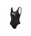 Puma Womens/Ladies Logo One Piece Swimsuit (Black) - UTUT1674