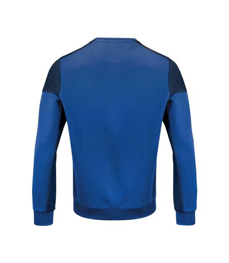 Mens Contrast Crew Neck Sweatshirt Cobalt Navy Printer PRIME