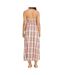 Robe rose à carreaux femme  billabong all day midi-2