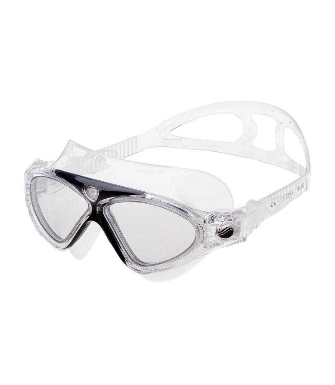 Lunettes De Natation Fliper Adulte Noir Transparent Aquawave-2