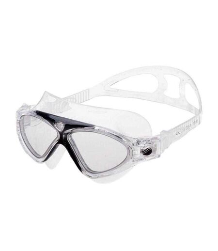 Lunettes De Natation Fliper Adulte Noir Transparent Aquawave
