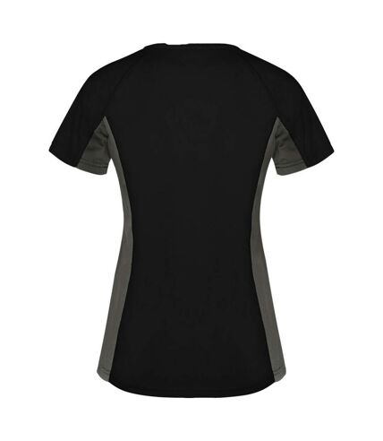 T-shirt shanghai femme noir uni / anthracite Roly Roly