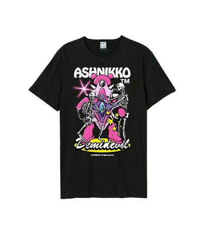 T-shirt demidevil adulte noir Amplified