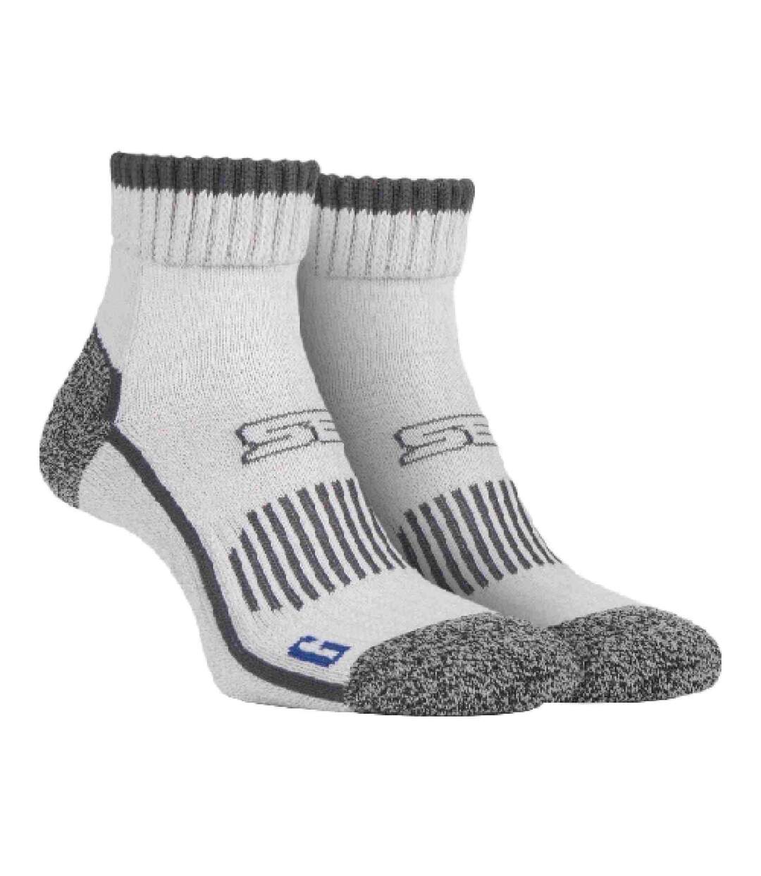 1 Pack Mens Cotton Reinforced Ankle Hiking Walking Trekking Socks-1