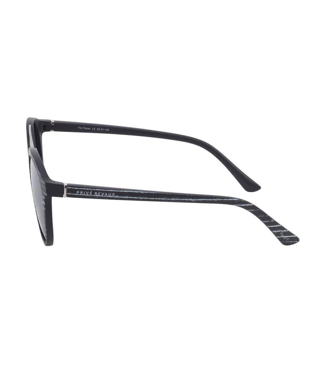 Lunettes De Soleil Motif/style Arrondi The Texan Homme Taille Unique Noir Marbré Prive Revaux-2