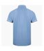 Mens performance piped polo shirt sky/navy/white Finden and Hales