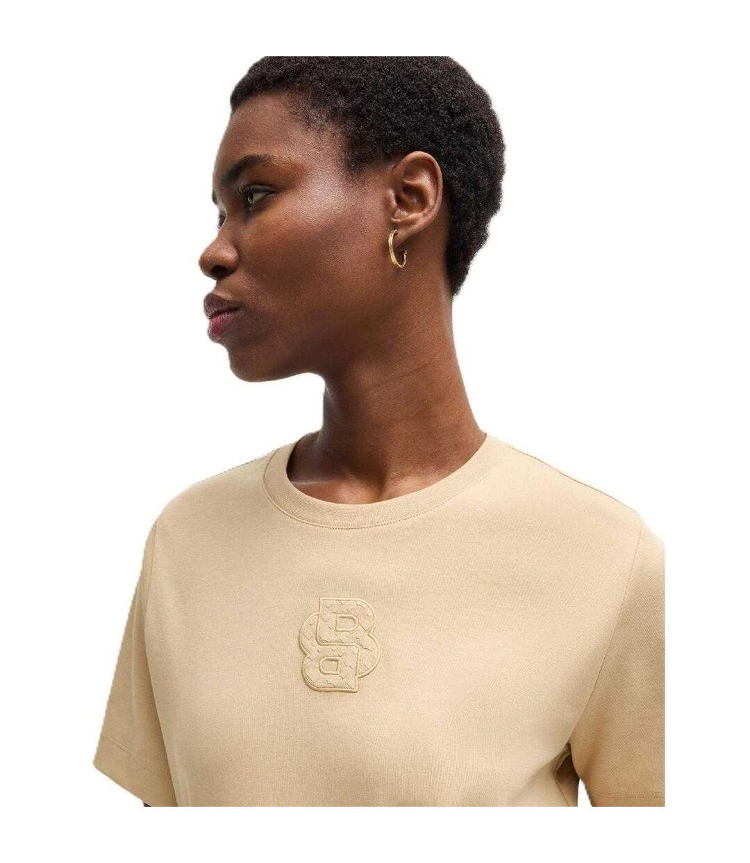 T-shirt Ecosa2 Femme Beige Hugo Boss-4