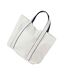 Courtside Tote Bag One Size Soft White French Navy Westford Mill-2