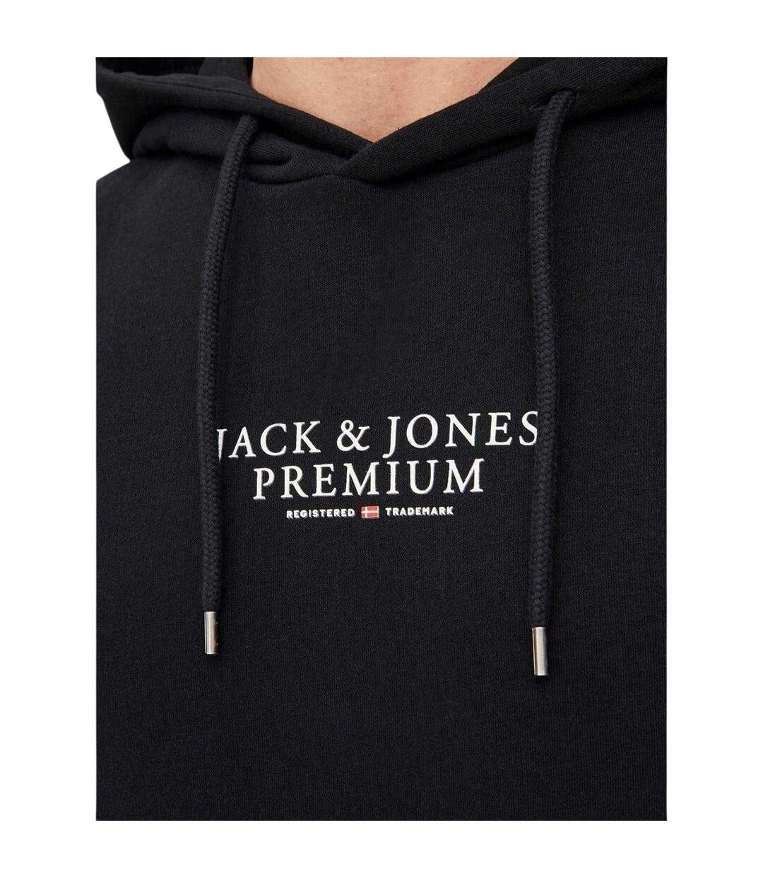 Mens Bluarchie Logo Long-sleeved Hoodie Black Jack And Jones-4