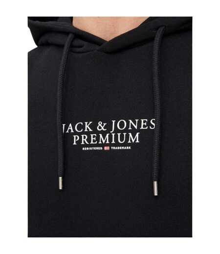 Mens Bluarchie Logo Long-sleeved Hoodie Black Jack And Jones