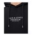 Mens Bluarchie Logo Long-sleeved Hoodie Black Jack And Jones-4
