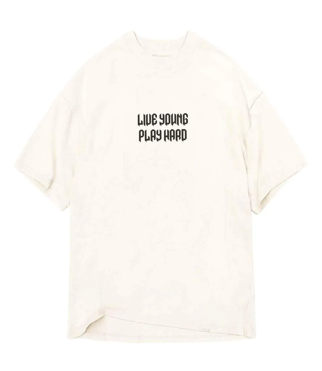 T-shirt Motif/style Lettrage Punk Homme Blanc LY-2