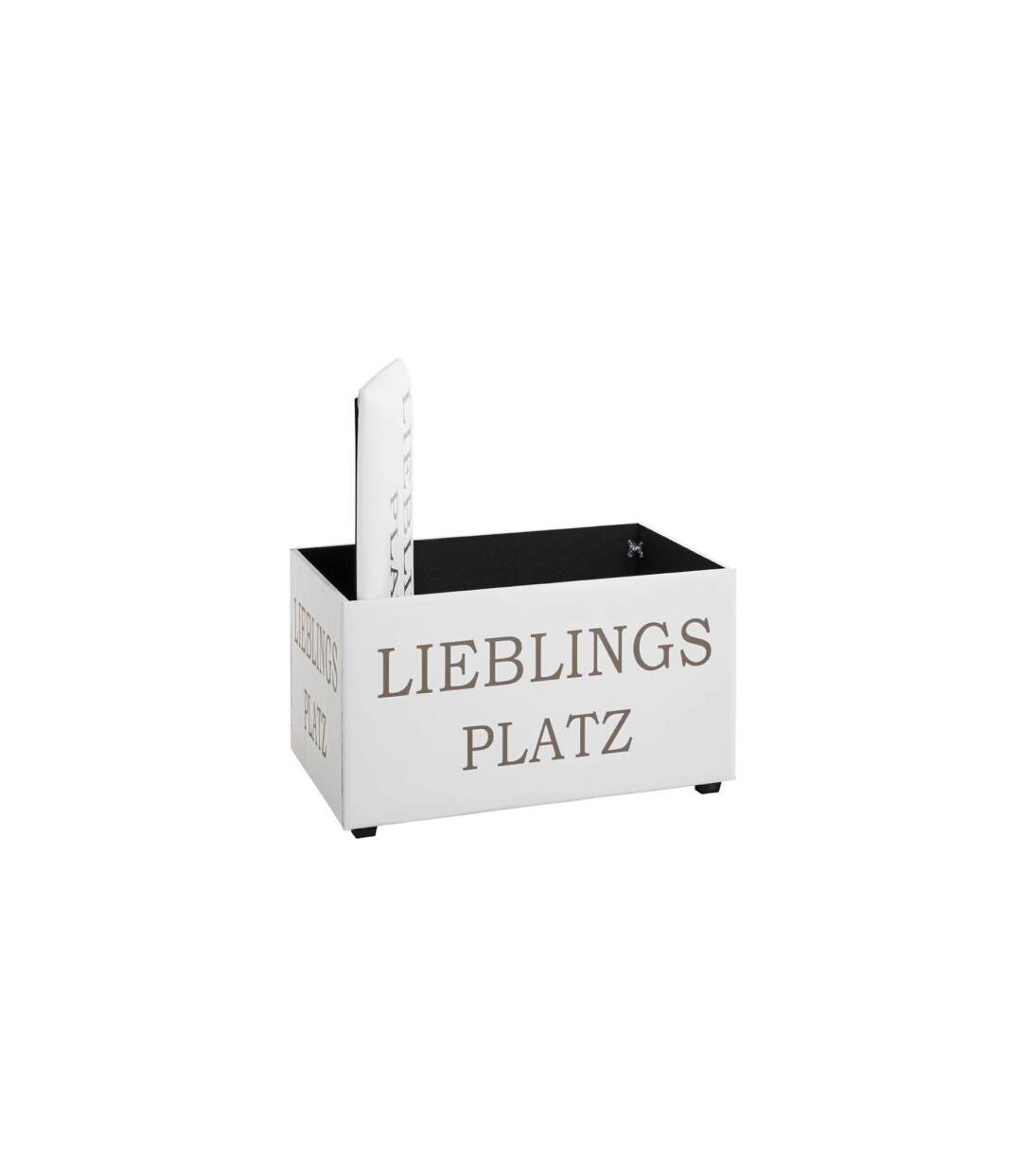 Coffre de Rangement Lieblings Platz 65cm Blanc-3