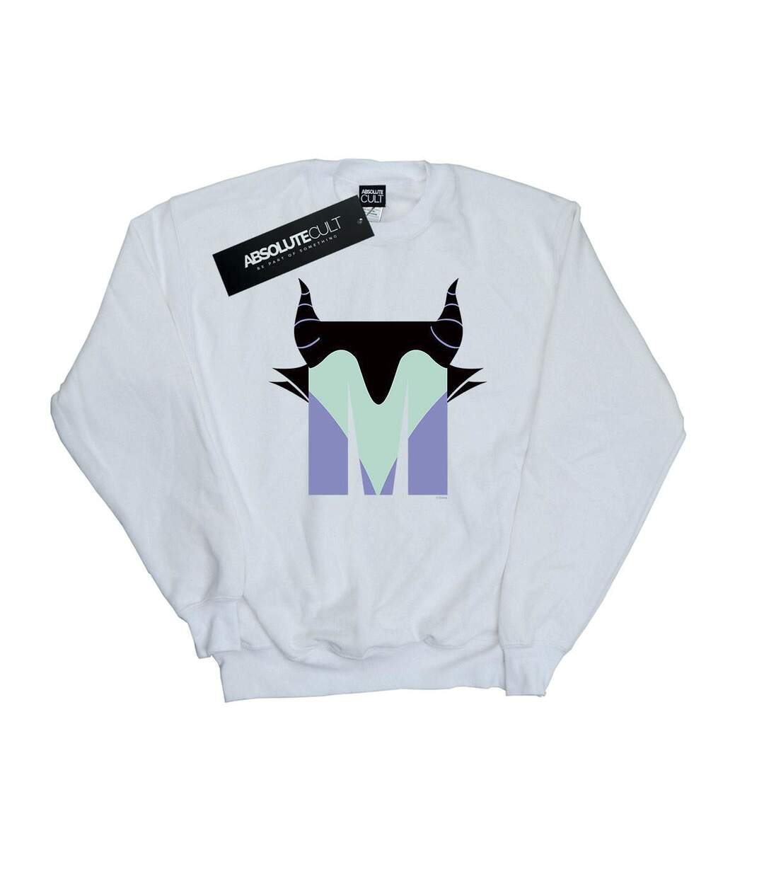 Disney Sweat-shirt Womens/Ladies Alphabet M Is For Maleficent (Alphabet M pour Maléfique) (Blanc) - UTBI12470-1