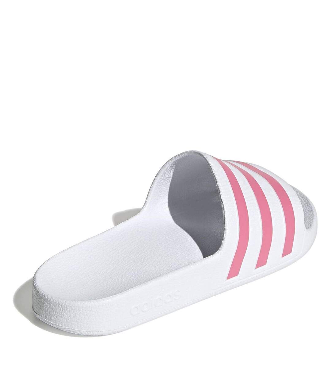 Womens/ladies Adilette Aqua Slides White Rose Adidas-4