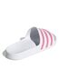Womens/ladies Adilette Aqua Slides White Rose Adidas-4