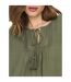 Robe Tunique Motif/style Lacets Femme Olive Only-4