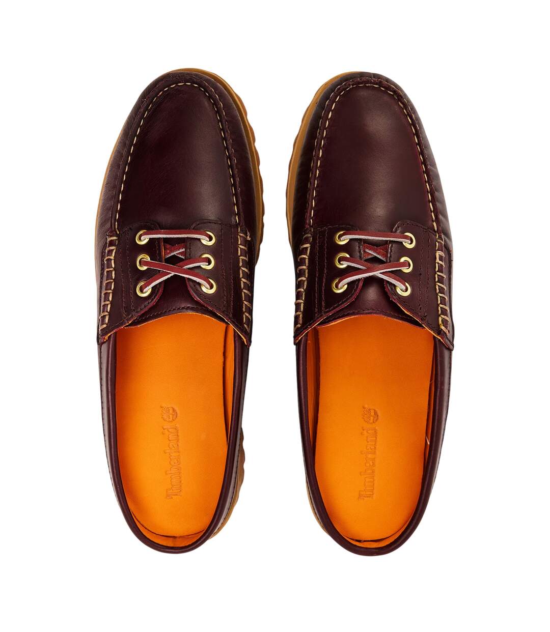 Mens Vibram Leather Moc Toe Mules Burgundy Timberland-3