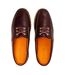 Mens Vibram Leather Moc Toe Mules Burgundy Timberland-3