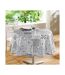 Nappe Ronde Toile Cirée Persane 160cm Gris-1