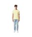 Unisex adult brett recycled cotton t-shirt yellow cream Iqoniq-3
