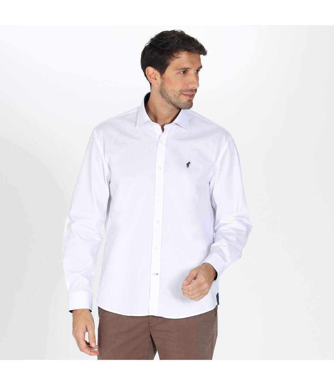 Chemise popeline manches longues en coton COCKER