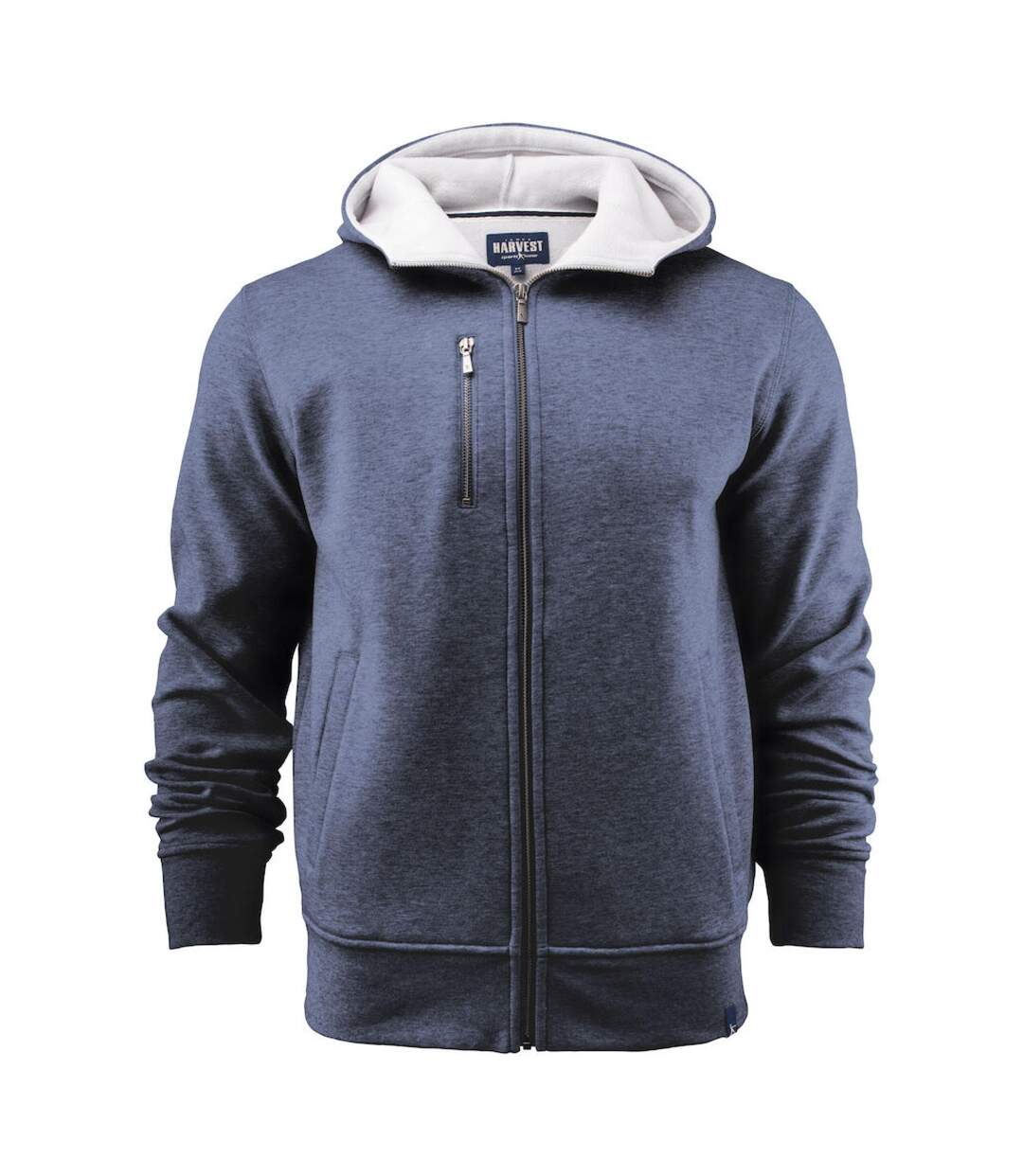 Veste À Capuche Homme Bleu Chiné Chiné James Harvest-2