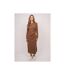 Robe longue maille douce drapé ILARISSE - Dona X Lisa-4