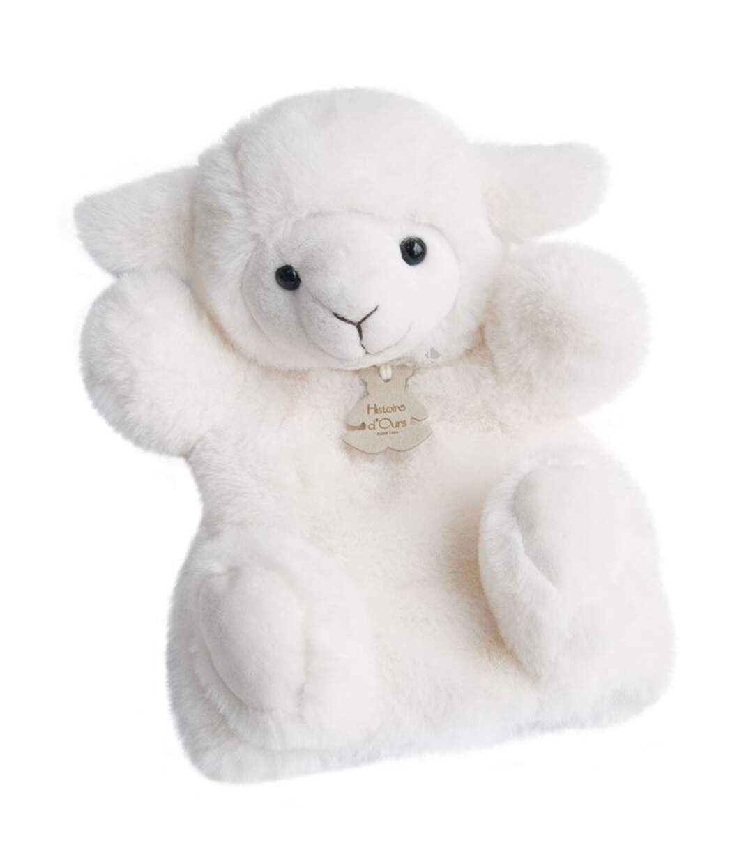 Doudou marionnette polyester collection DOUCE MARIONNETTE Agneau-1