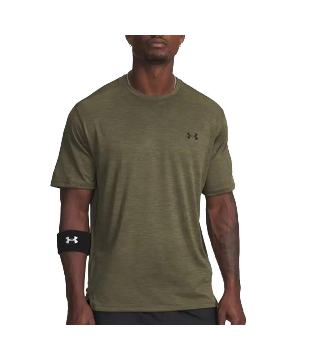 Maillot de sport kaki homme under armour ua tech vent-1