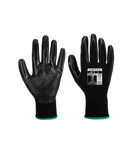 Unisex adult dexti-grip gloves l black Portwest