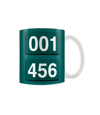 Squid Game Numbers Ceramic Mug (Green/White) (One Size) - UTSG21127