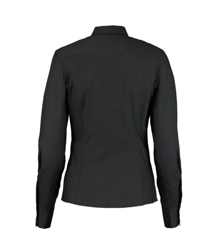 Kustom Kit Womens/Ladies Tailored Formal Shirt (Black) - UTBC5568