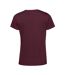 Womens/ladies Inspire E150 T-shirt Burgundy B&C-2