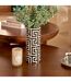 Vase en Dolomite The Palm Resort 26cm Noir & Blanc-2
