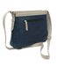 Eastern Counties Leather Crocodile Print Leather Purse (Blue/Ivory) (One Size) - UTEL407