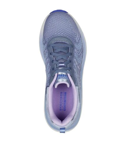 Womens/ladies delta trainers blue/lavender Skechers