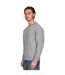 Mens Core Combed Cotton Regular Sweatshirt Ash Grey Casual Classics-4
