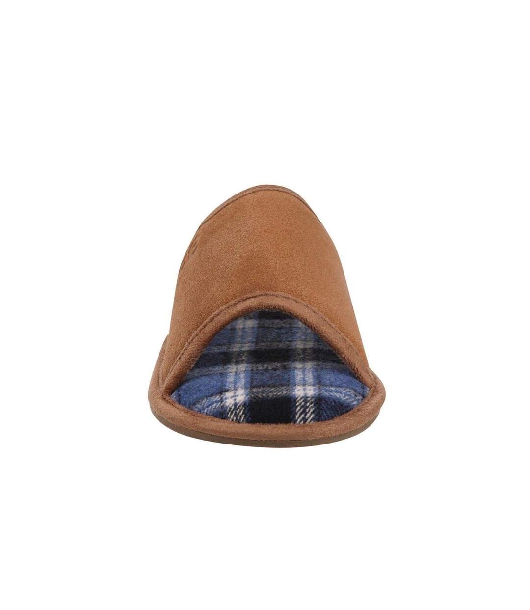 Chaussons Motif/style Motif Écossais Radcliff Homme Marron Clair Lee-4