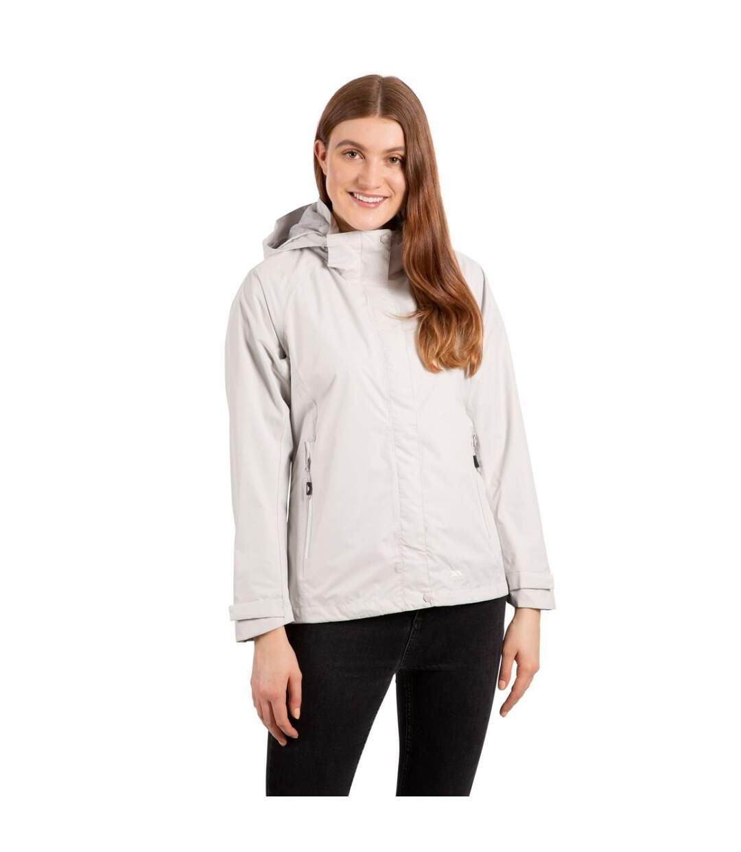 Veste Imperméable Review Femme Blanc Cassé Trespass-1