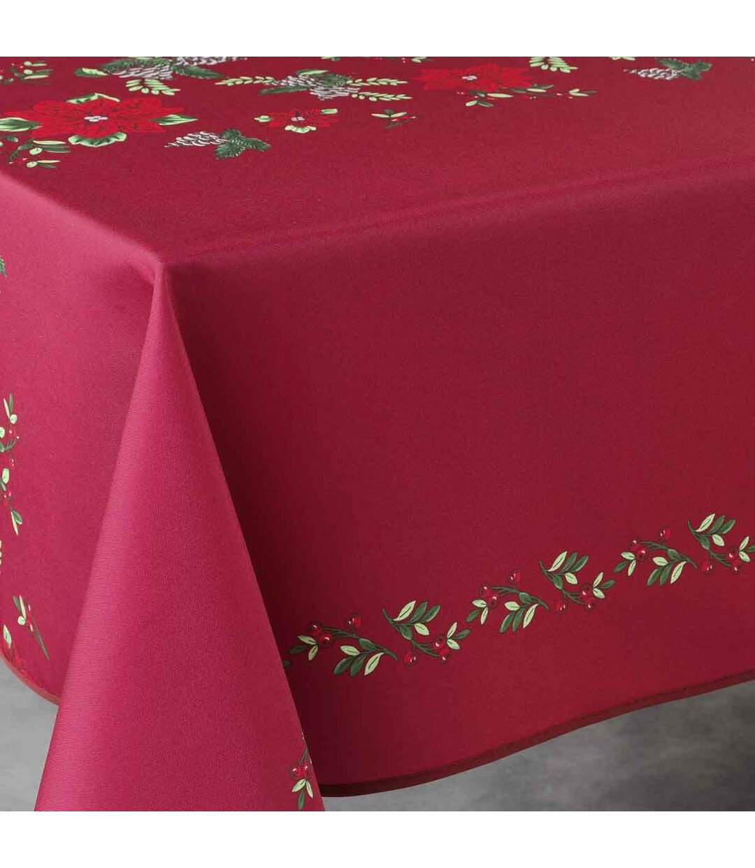 Nappe Imprimée Isadora 150x240cm Rouge-2