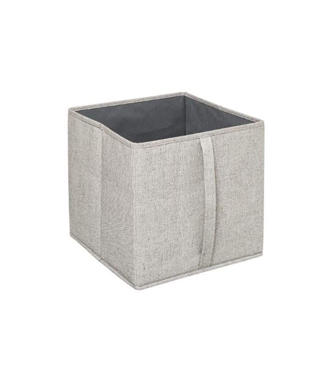Boîte de Rangement Déco Couvercle 31x31cm Beige-2